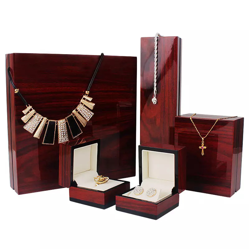 Lacquer Finish Wood Jewelry Box